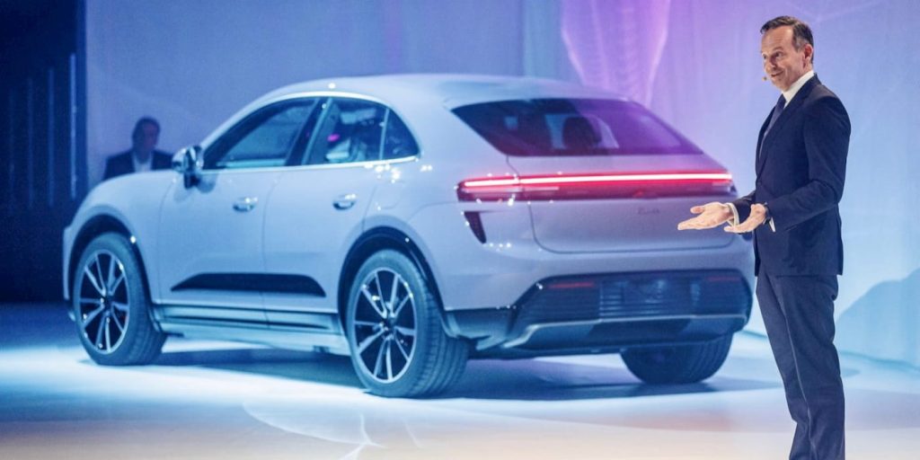Mudança da Porsche para veículos elétricos