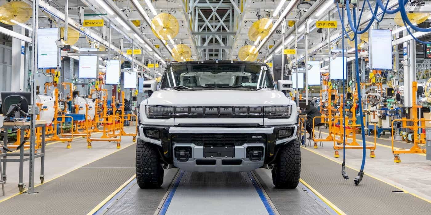 Planta de EV de GM de fogo