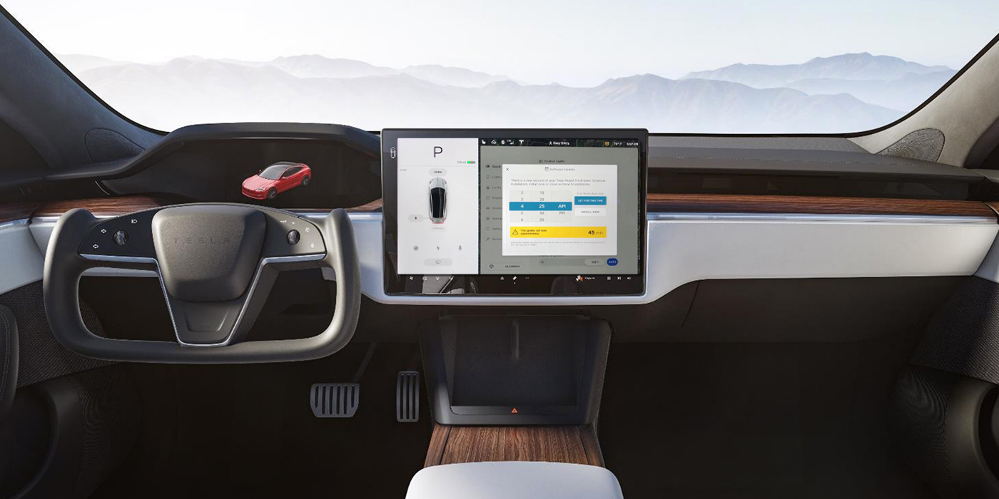 Atualizações de software Tesla