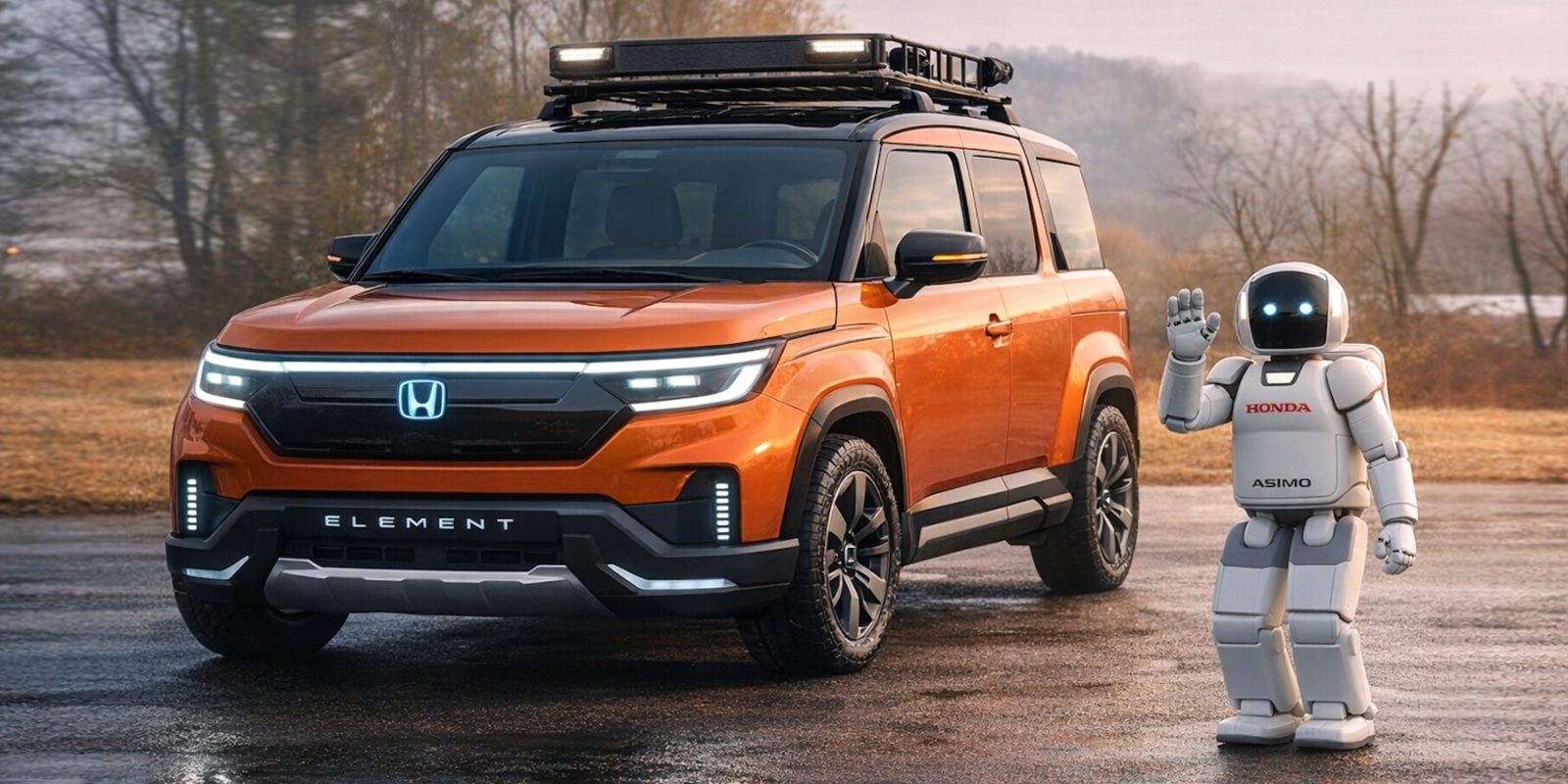 Conceito de elemento elétrico Honda